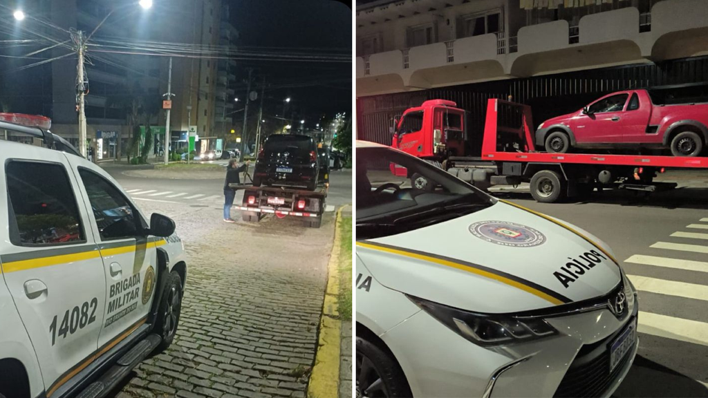 BM recolheu dois veículos após manobras perigosas e recusa ao teste do etilômetro