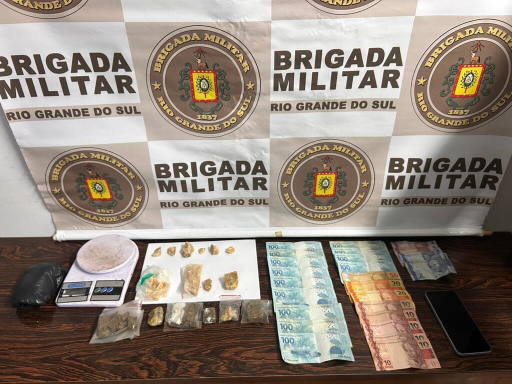 Brigada Militar prende dois por tráfico de drogas em São Marcos