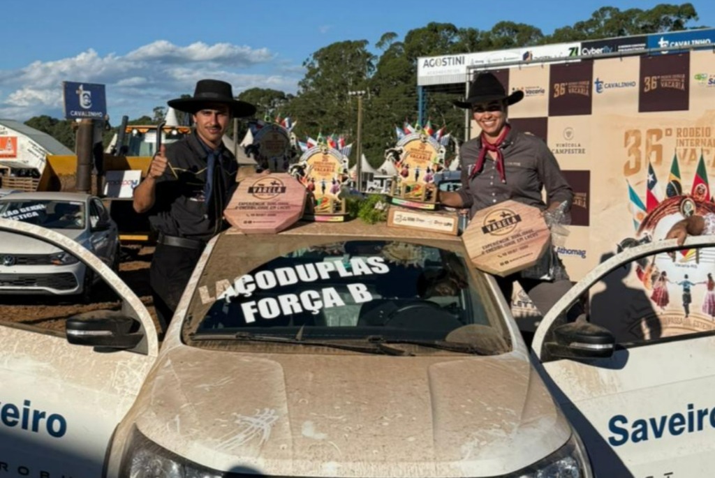 São-Marquense Juan Castilhos de Abreu conquista título no laço em Vacaria em dupla com paulista