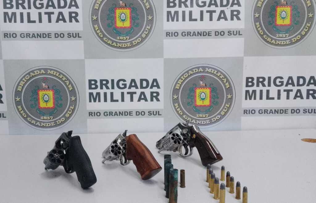 Brigada Militar prende homem com três armas de fogo em São Marcos